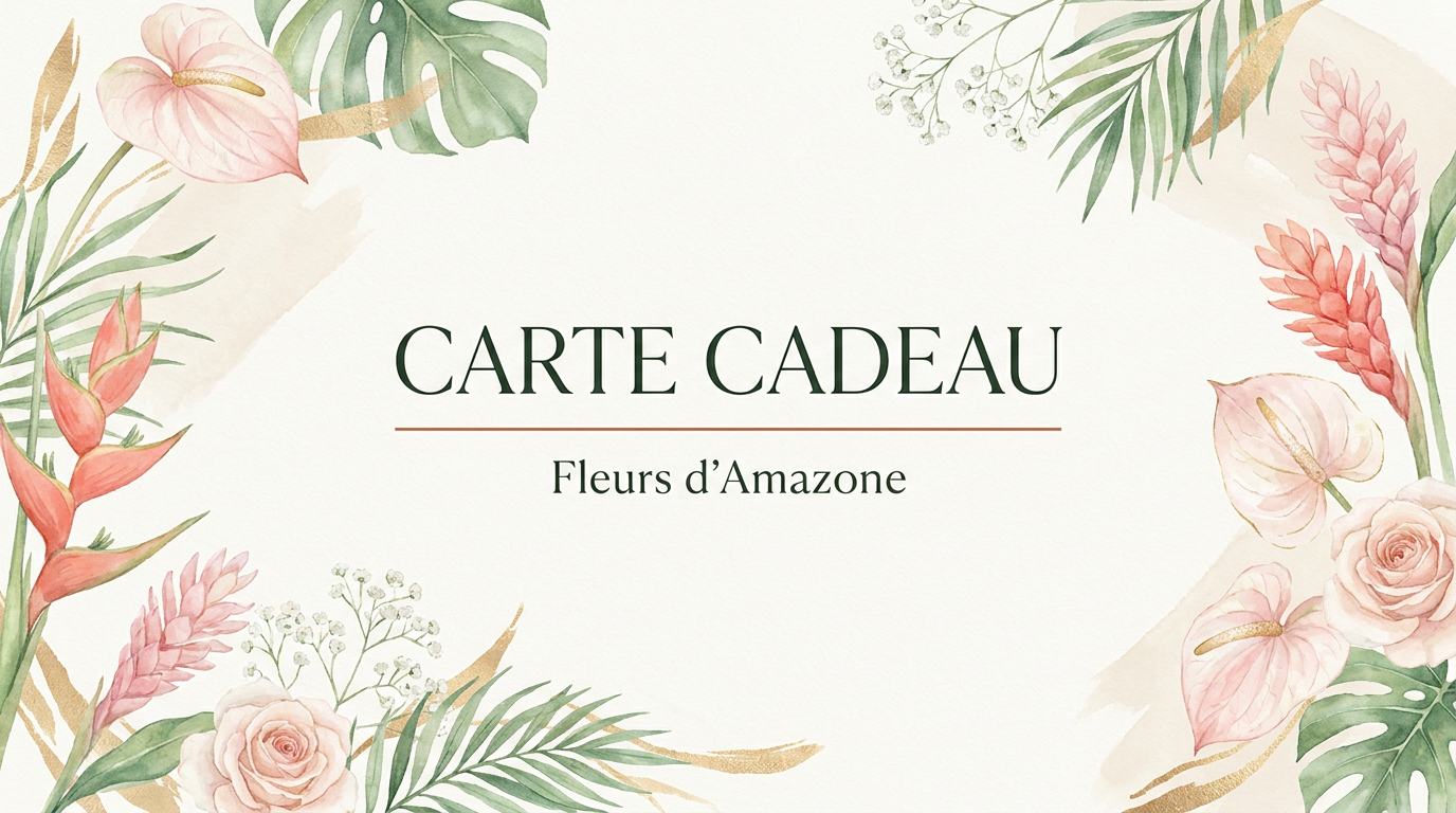 Carte cadeau Fleurs d'Amazone