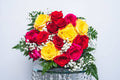 Bouquet de 15 roses multicolores – Le bouquet de l'amitié